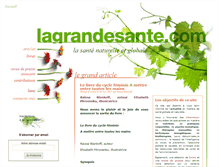 Tablet Screenshot of lagrandesante.com